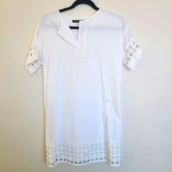 Zara Basic shirt sleeves white dress XS - Picture 1 of 7